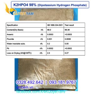 DiPotassium Hydrogen Phosphate K2HPO4 (DKP) 