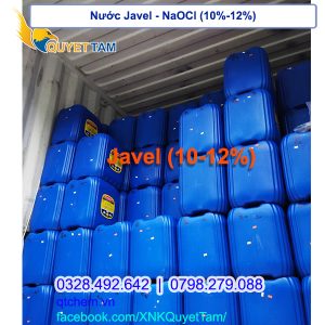 Nước Javel - Natri hypoclorit - NaOCl 10% - 12% 