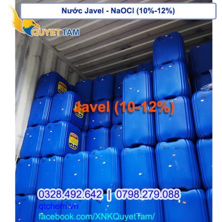 Nước Javel - Natri hypoclorit - NaOCl 10% - 12%