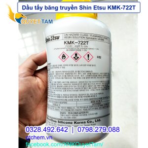 Dầu tẩy băng truyền ShinEtsu KMK-722T (chai 1kg Made in Korea)